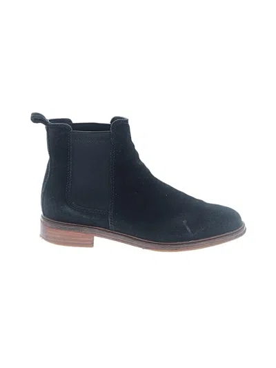 Pre-owned Clarks Ankle Boots In Blue