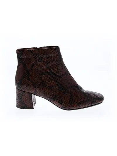 Pre-owned Clarks Ankle Boots In Brown