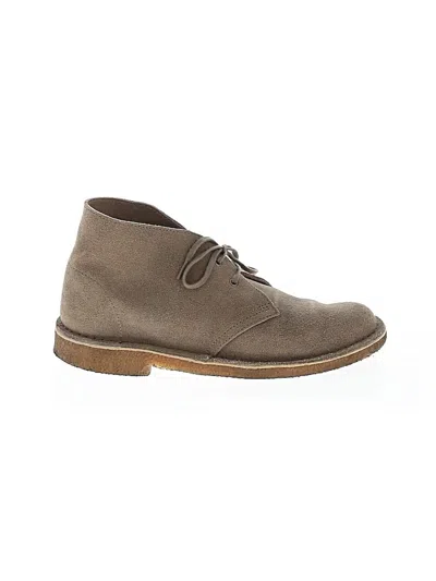 Pre-owned Clarks Ankle Boots In Tan