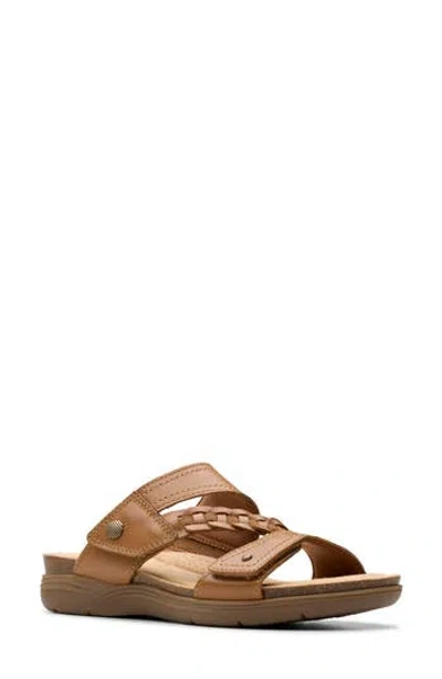 Clarks ® April Raelyn Slide Sandal In Brown