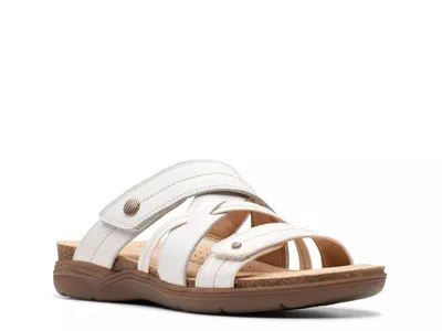 Clarks April Willow Sandal In White