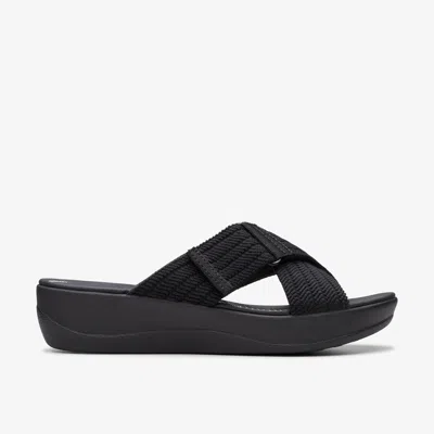 Clarks Women's Cloudsteppers Arla Wave Sandals In Black