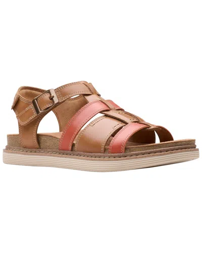 Clarks Arwell Sun Leather Sandal In Brown