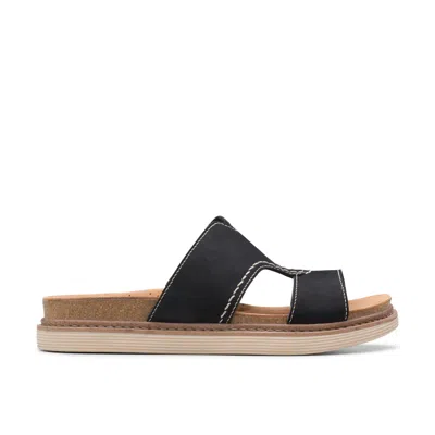 Clarks Arwell Walk In Black Nubuck In Animal Print