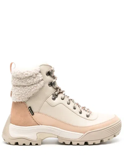 Clarks Atl Hike Lace-up Leather Boots In Neutrals
