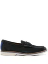 Clarks Atticus Ltslip Suede Loafers In Blue