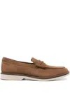 Clarks Atticus Ltslip Suede Loafers In Brown