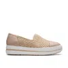 Clarks Audreigh Star In Beige Textile In Neutral