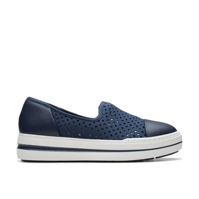 CLARKS AUDREIGH STAR IN BLUE TEXTILE