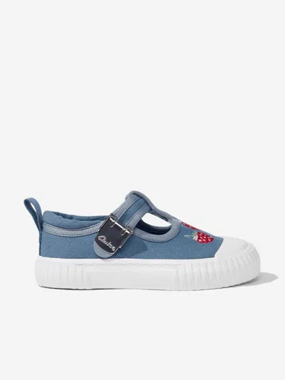 Clarks Baby Foxing Berry Pumps In Blue