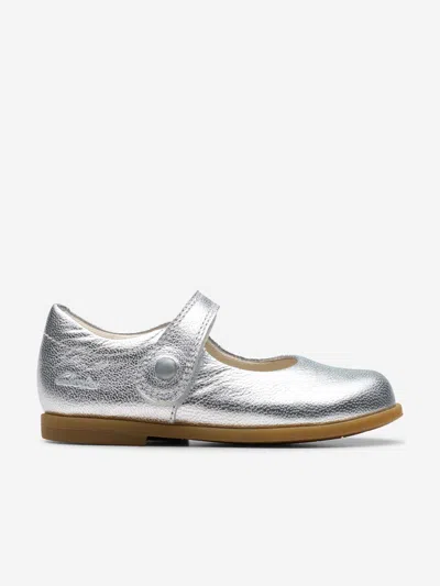 Clarks Baby Girls Metallic Drew Tap Mary Janes Shoes In Silver