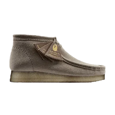 Pre-owned Clarks Bape X Wallabee Boot 'sand' In Tan