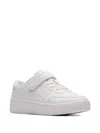 Clarks Barley Step Touch-strap Sneakers In White