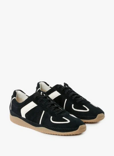 Clarks Baskets Bi-matière En Cuir In Black