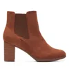 Clarks Bayla Rose In Brown Suede In Multi