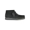 Clarks Black Leather Men Sneaker In Black