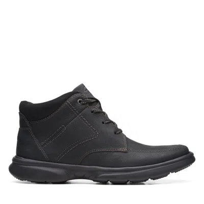 Clarks Bradley Mid In Black Leather In Multi