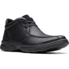 Clarks Bradley Up In Black Leather