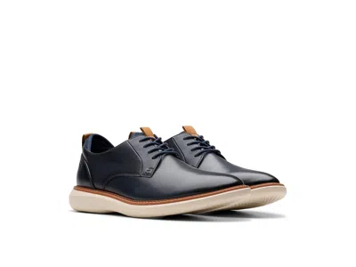 Clarks Brantin Plain Men's Lace-up Boots Navy Leather: 11 Ee - Wide In Blue