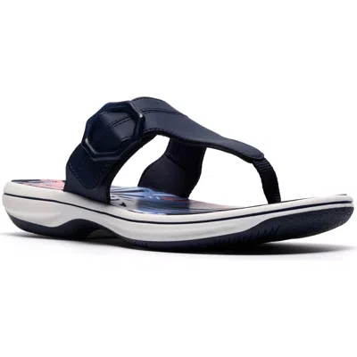 Clarks ® Breeze Cove Flip Flop In Navy