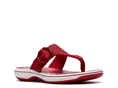Clarks Breeze Cove Sandal In Red