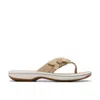Clarks Breeze Dalia In Beige Synthetic
