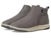 Clarks Cloudsteppers Breeze Derby Leather Boot In Gray