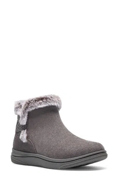 Clarks ® Breeze Faux Fur Ankle Boot In Gray