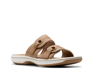 Clarks Breeze Maye Slide Sandal In Brown