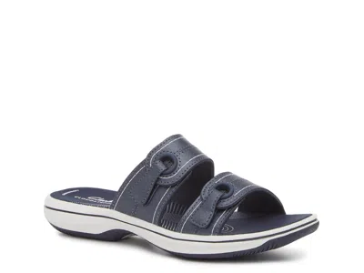 Clarks Breeze Maye Slide Sandal In Blue