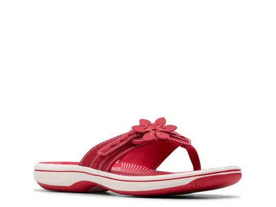 Clarks Breeze Opal Sandal In Red