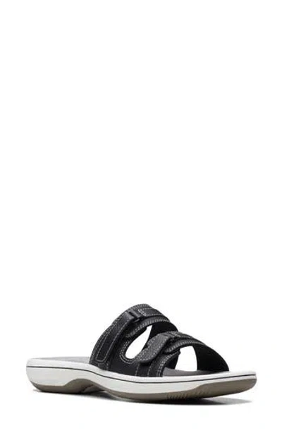 Clarks ® Breeze Piper Slide Sandal In Black