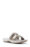 Clarks Breeze Piper Slide Sandal In Light Taupe