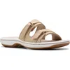 Clarks Cloudsteppers Women's Breeze Maye Slip-on Sandals In Sand Interest