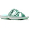 Clarks Cloudsteppers Women's Breeze Maye Slip-on Sandals In Turquoise Ombre