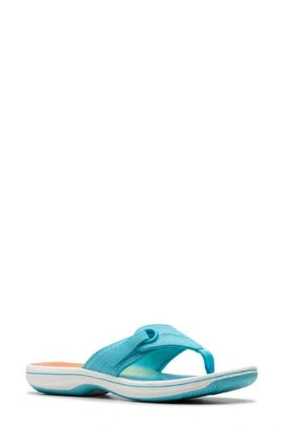Clarks ® Breeze Reyna Flip Flop In Blue