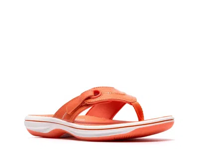 Clarks Breeze Reyna Sandal In Orange