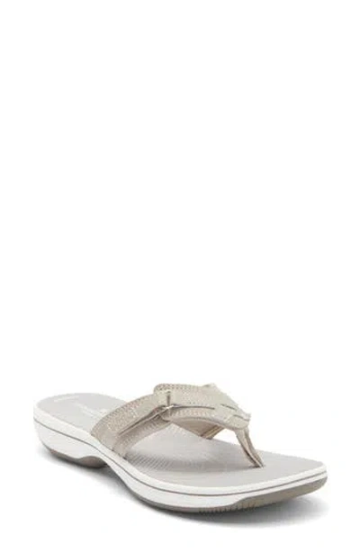 Clarks ® Breeze Sea Flip Flop In Gray