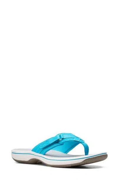 Clarks ® Breeze Sea Flip Flop Sandal In Blue