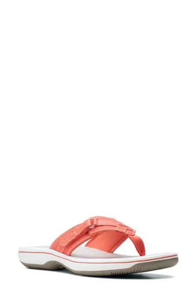 Clarks ® Breeze Sea Flip Flop Sandal In Pink