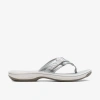 Clarks Women's Cloudsteppers Breeze Reyna Flip Flops In Gold