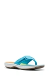 Clarks ® Breeze Sea Thong Sandal In Blue