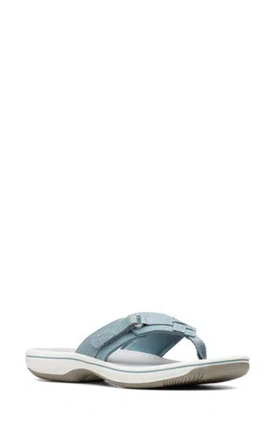 Clarks ® Breeze Sea Thong Sandal In Blue