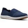 Clarks Women's Cloud Steppers Breeze Vibe Flat Shoes In Navy