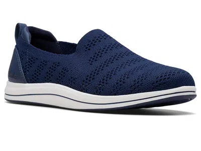 Clarks Breezey Izzy Women's Shoes Navy Textile: 9 A - Narrow In Blue