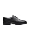 Clarks Boys Leather Tapa Pure Brogues In Black