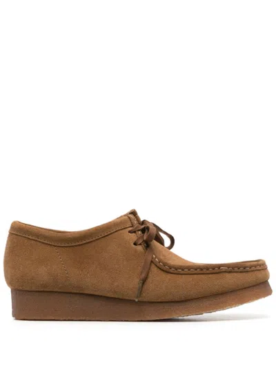 Clarks Brown Suede Loafers