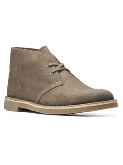 CLARKS BUSHACRE 3 MENS PADDED INSOLE LACE-UP CHUKKA BOOTS