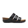 Clarks Collection Women's Calenne Lily Wedge Sandals In Black