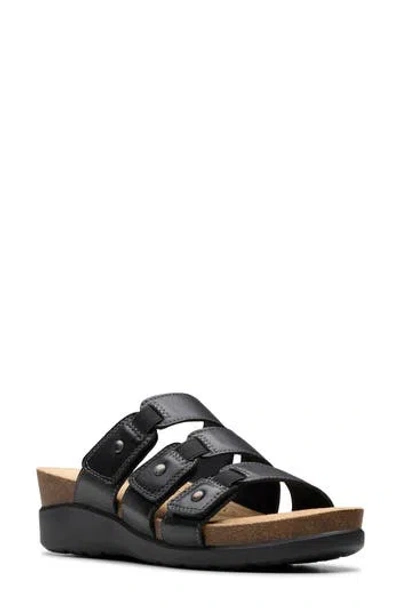 Clarks ® Calenne Lily Slide Sandal In Black